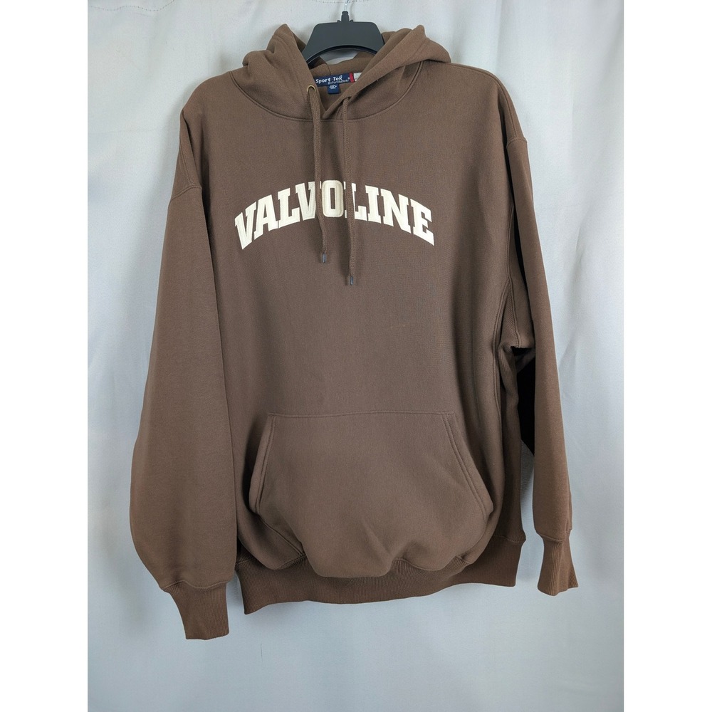Sport-Tek Valvoline Hoodie Mens 2XL Brown Good